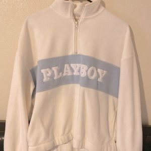 PLAYBOY Half-Zip Up Sweatshirt